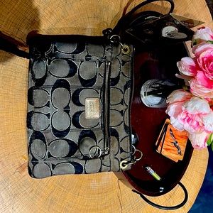 Coach signature logo bag